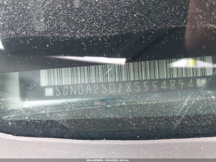 2008 Chevrolet Hhr Lt VIN: 3GNDA23D18S554894 Lot: 44536006