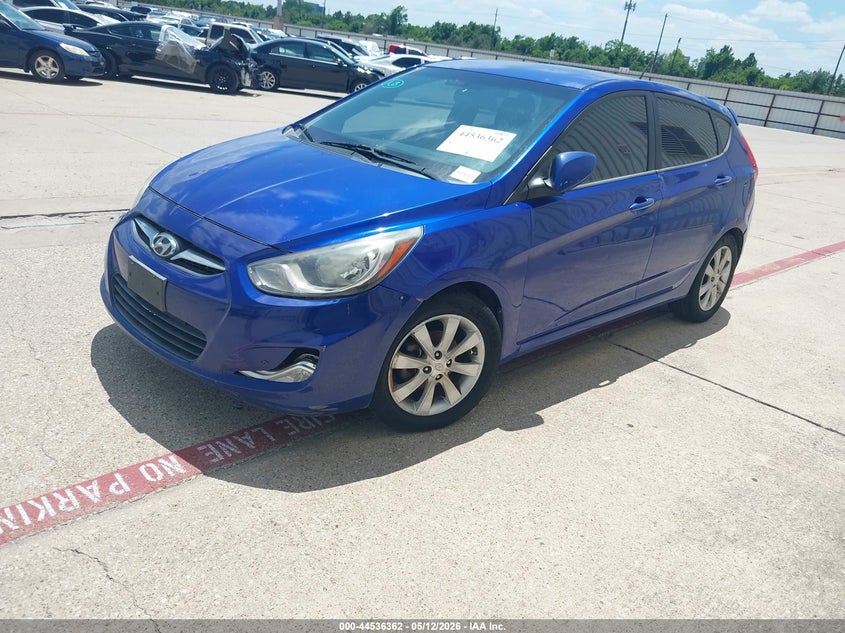 2012 Hyundai Accent 1.6 Se blue Lot 111044536362 Vin KMHCU5AE4CU012489