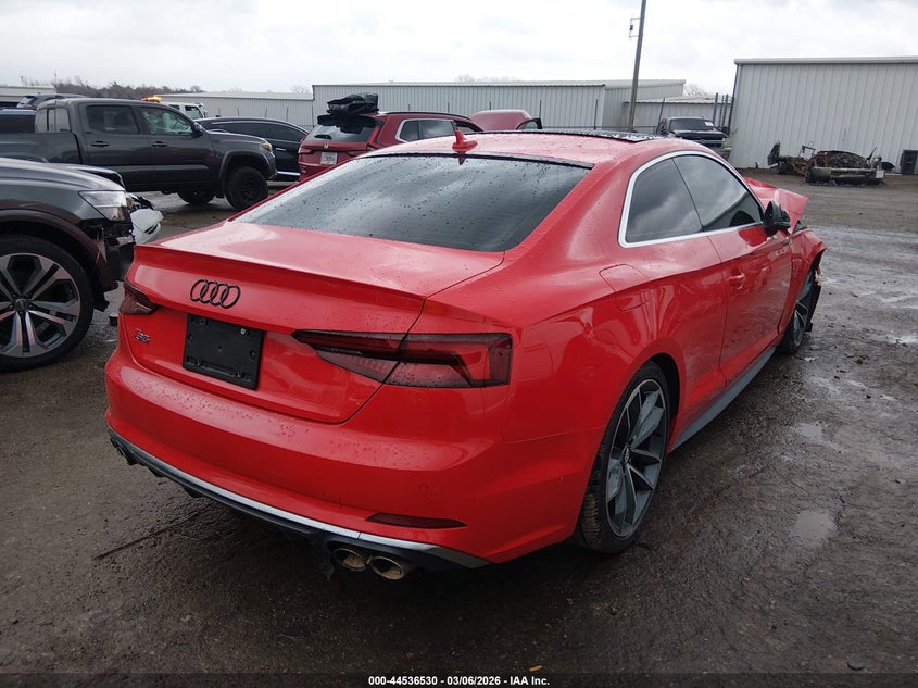 Vin: waur4af52ja094475, lot: 45033353, audi s5 3.0t premium plus 20184