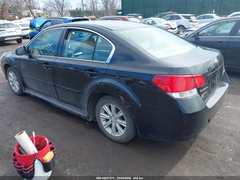 2012 Subaru LEGACY 2.5 2.5I Premium black Lot 111044537273 Vin 4S3BMBC61C3022424