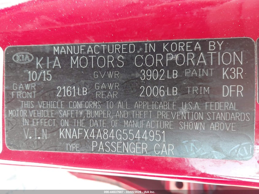 2016 KIA FORTE EX · Фото 9