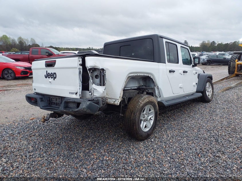 Vin: 1c6hjtag9ll136246, lot: 45034677, jeep gladiator sport s 4x4 20204