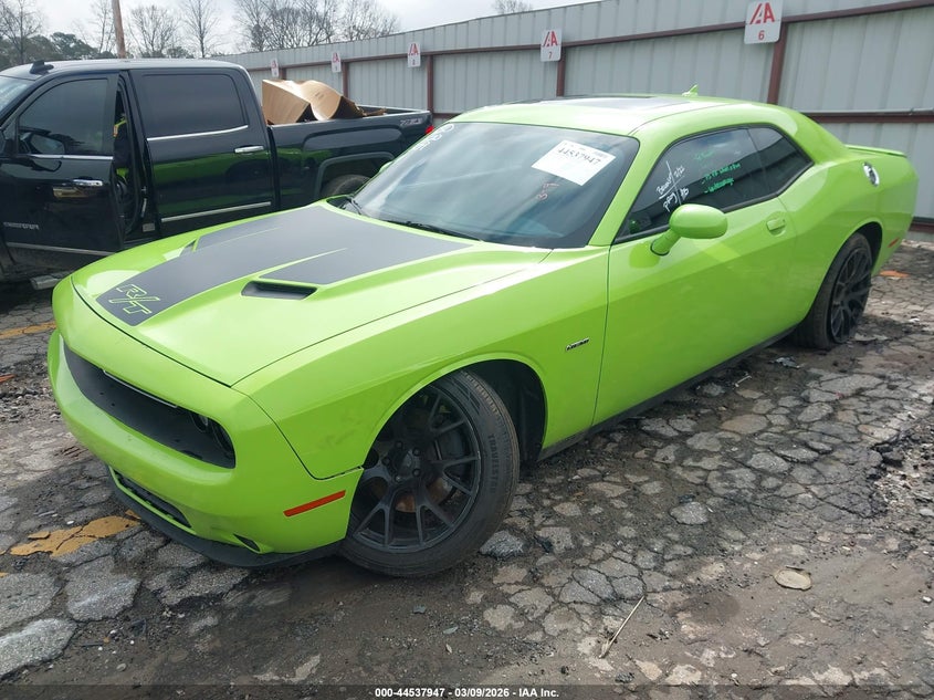 Vin: 2c3cdzat7fh710309, lot: 45034770, dodge challenger r/t 20152