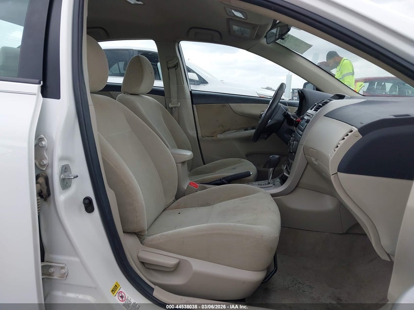 2012 Toyota Corolla 1.8 Le White Lot 111044538038 Vin 5YFBU4EEXCP017844