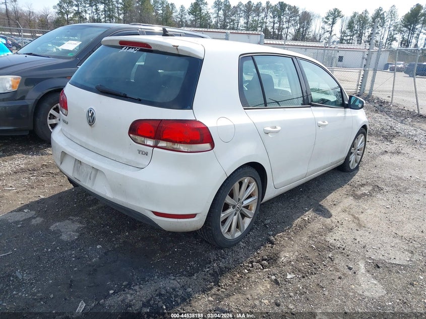 2012 Volkswagen Golf Tdi 4-Door