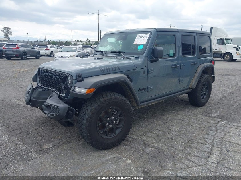 Vin: 1c4pjxdn5tw166722, lot: 45035095, jeep wrangler willys 4x4 20262
