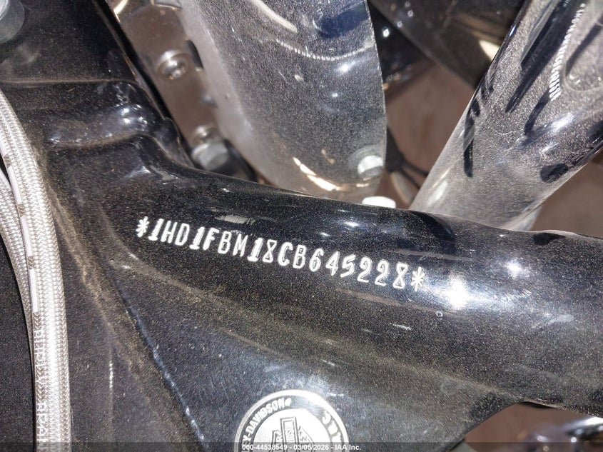 2012 Harley-Davidson Flhr Road King VIN: 1HD1FBM18CB645228 Lot: 44538549