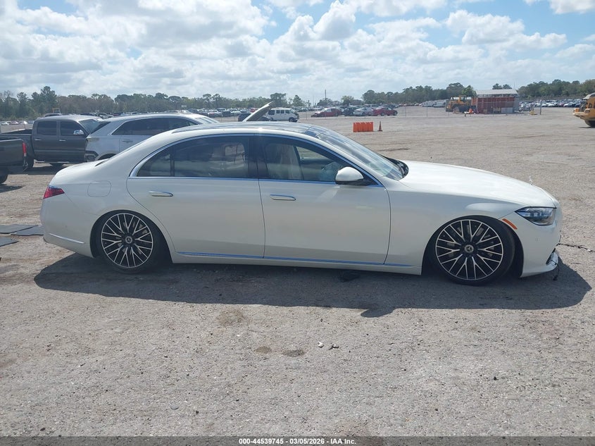 2022 Mercedes-Benz S 580 4Matic VIN: W1K6G7GB6NA098786 Lot: 44539745