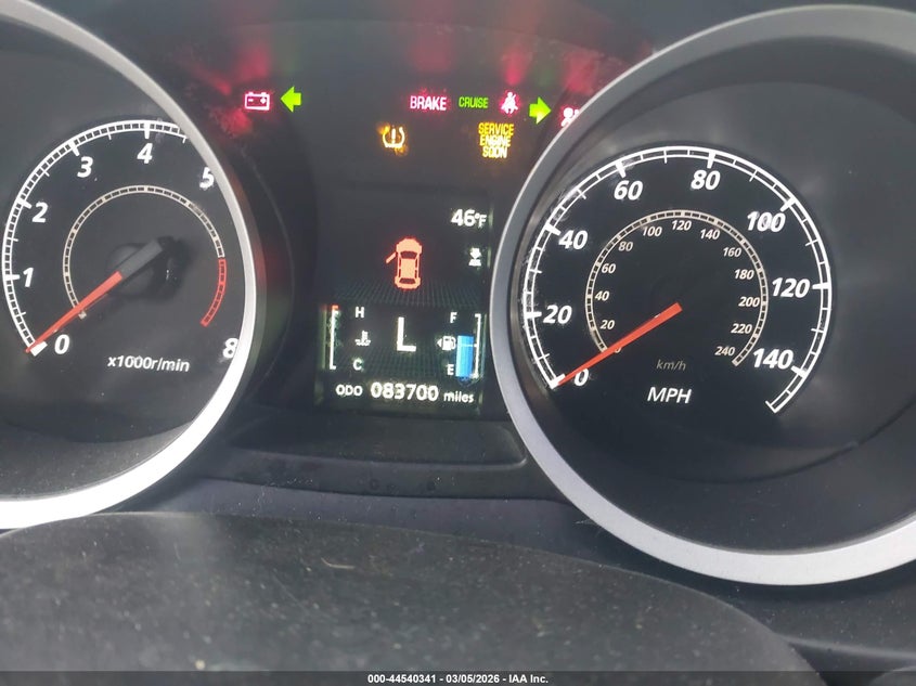 2017 Mitsubishi Lancer Le VIN: JA32U2FU6HU015544 Lot: 44540341