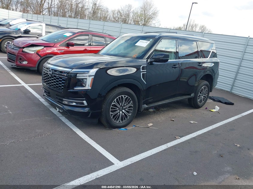Vin: jn8ay3ee0s9403157, lot: 45038113, nissan armada platinum 4wd 20252