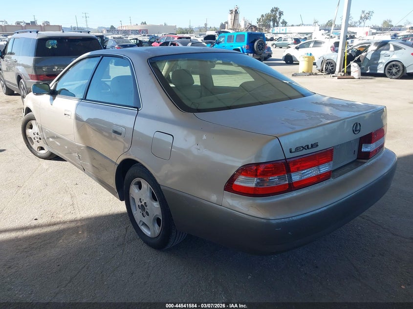 LEXUS ES 300 2000 VIN JT8BF28GXY5091411