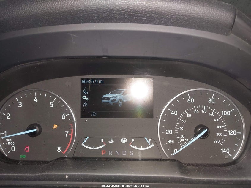 VIN MAJ6P1CL0JC176215 2018 FORD ECOSPORT SES