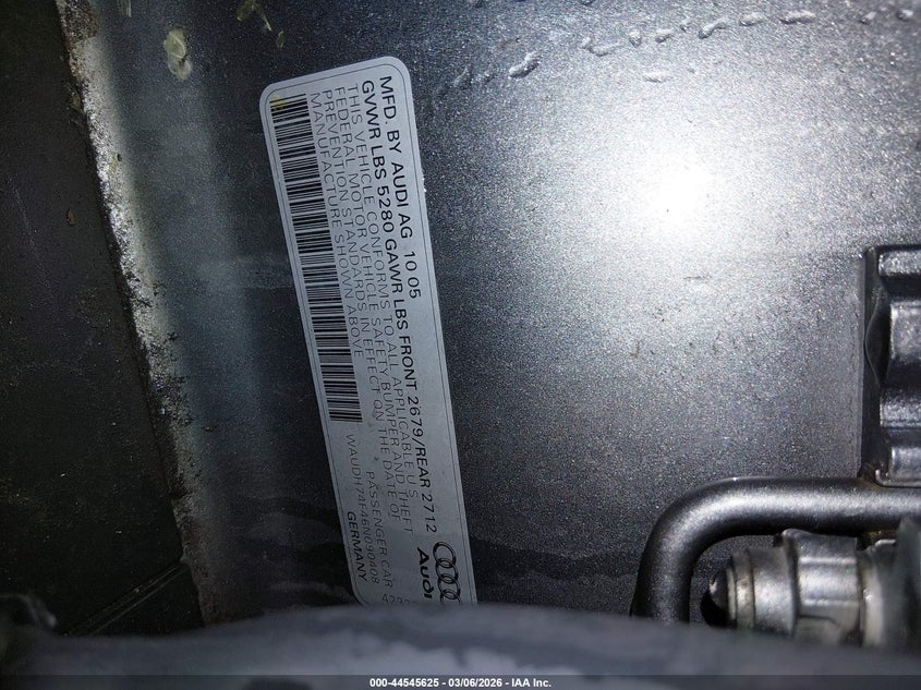 2006 Audi A6 3.2 VIN: WAUDH74F46N090408 Lot: 44545625