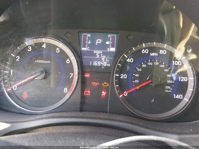 2017 HYUNDAI ACCENT SEDAN 1.6L I-4 DI, DOHC, VVT, 137HP