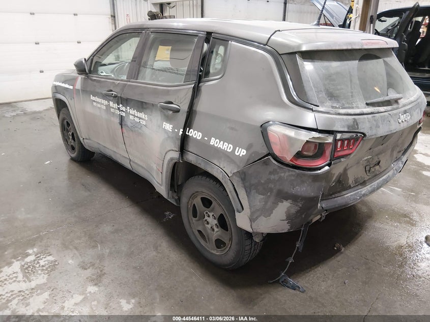 Vin: 3c4njdab4jt135206, lot: 45043244, jeep compass sport 4x4 20183