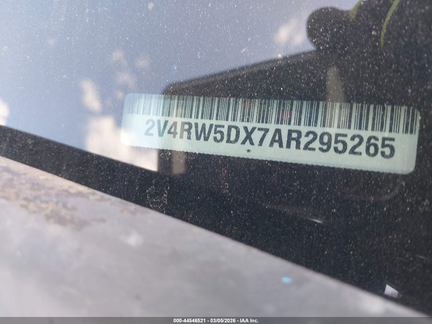 2010 Volkswagen Routan Sel VIN: 2V4RW5DX7AR295265 Lot: 44546521