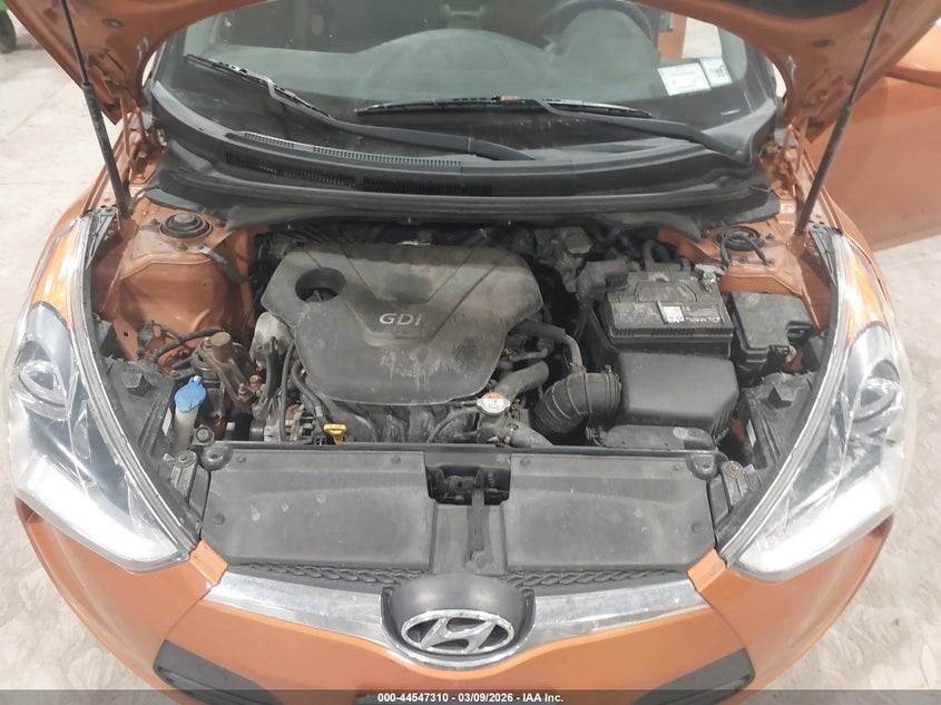 2013 Hyundai Veloster Base W/Black VIN: KMHTC6AD9DU151065 Lot: 44547310