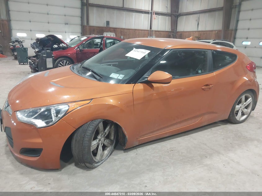 2013 Hyundai Veloster Base W/Black VIN: KMHTC6AD9DU151065 Lot: 44547310