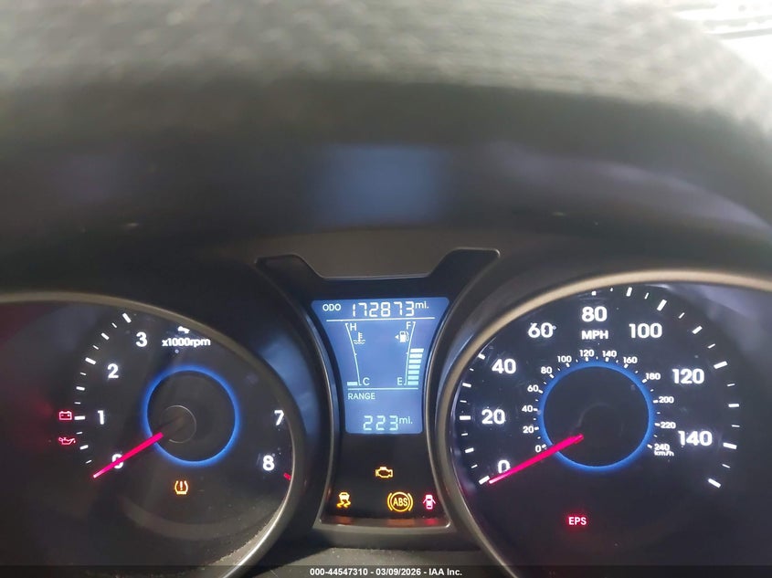 2013 Hyundai Veloster Base W/Black VIN: KMHTC6AD9DU151065 Lot: 44547310