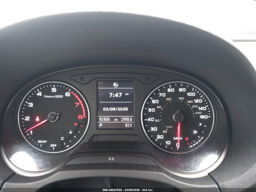 2017 Audi A3 2.0T Premium VIN: WAUAUGFF0H1031796 Lot: 44547635