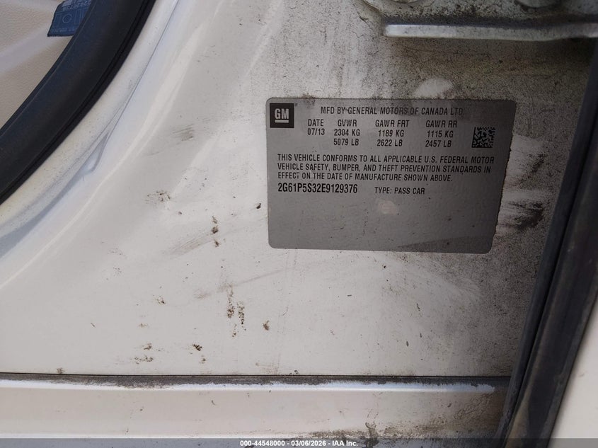 2014 Cadillac Xts Premium VIN: 2G61P5S32E9129376 Lot: 44548000