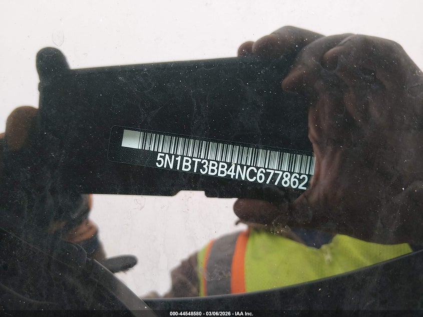 2022 Nissan Rogue Sv Intelligent Awd VIN: 5N1BT3BB4NC677862 Lot: 44548580