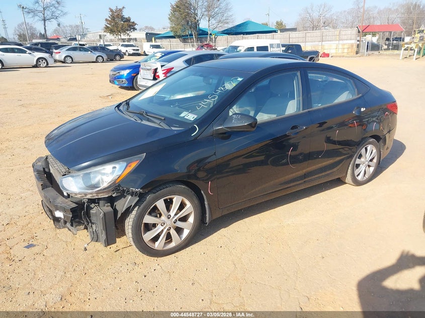Vin: kmhcu4ae5du437554, lot: 45045587, hyundai accent gls 20132