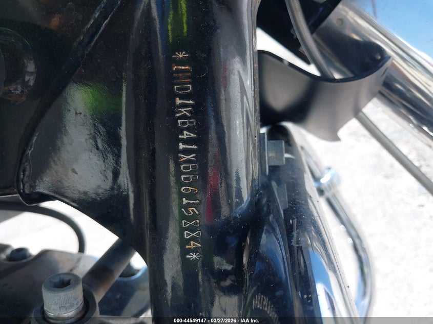 2011 Harley-Davidson Flhx VIN: 1HD1KB41XBB615884 Lot: 44549147