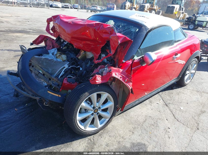 WMWSX1C55CT507073 2012 Mini Cooper 1.6 red