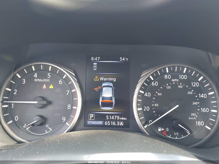 2020 Infiniti Q50 Luxe Awd VIN: JN1EV7AR1LM254846 Lot: 44551667