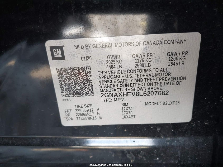 2020 Chevrolet Equinox Fwd Ls #9