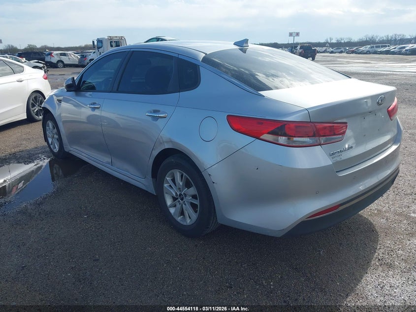 Vin: 5xxgt4l34gg033725, lot: 45050978, kia optima lx 20163