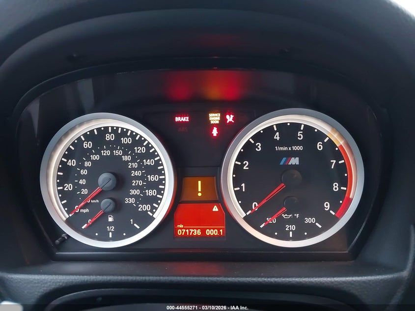 2011 BMW M3 VIN: WBSPM9C59BE203496 Lot: 44555271