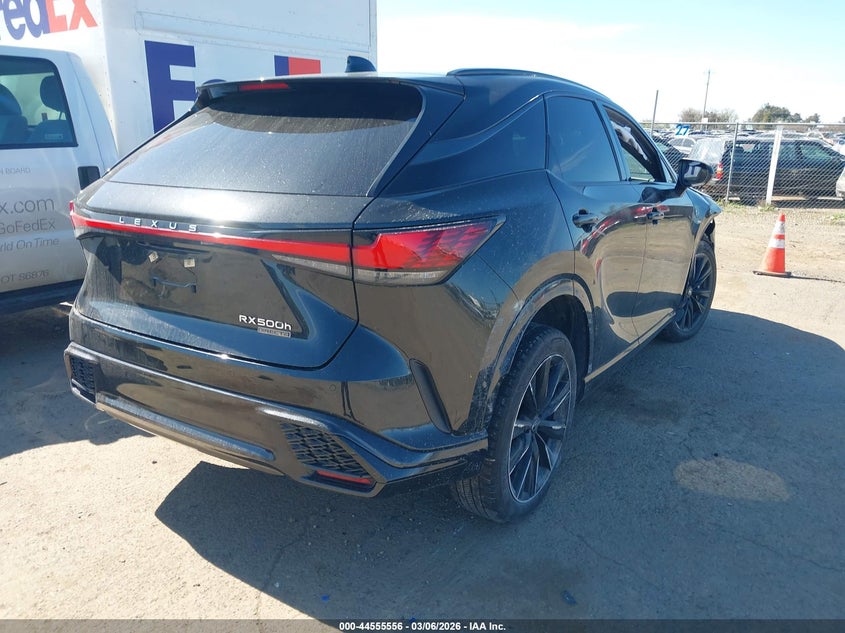 Vin: 2t2bcmea8pc004821, lot: 45052416, lexus rx 500h f sport performance 20234