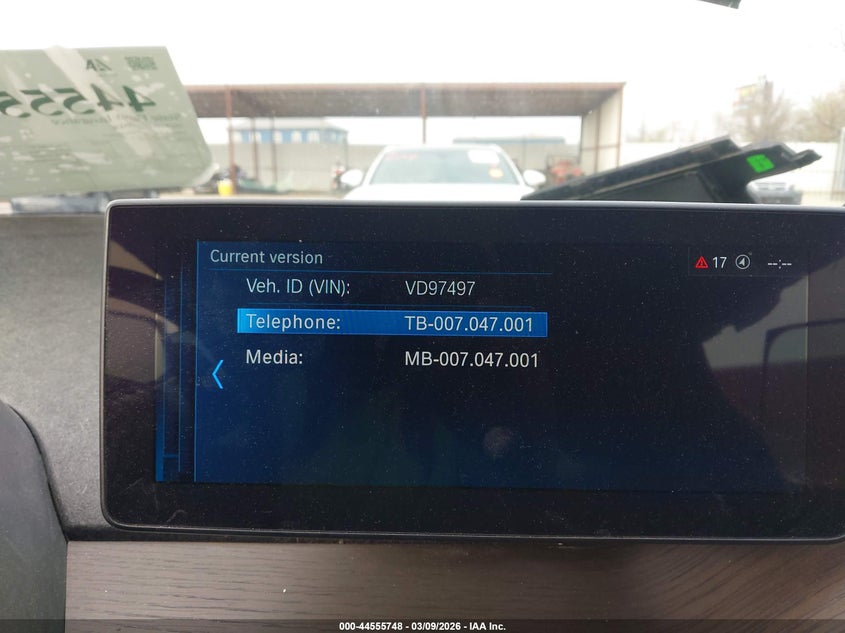 2018 BMW I3 94Ah W/Range Extender VIN: WBY7Z4C5XJVD97497 Lot: 44555748