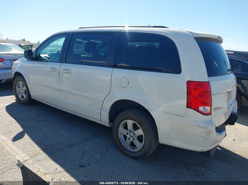 2012 Dodge Caravan 3.6 Grand Sxt white Lot 111044555775 Vin 2C4RDGCG6CR264525