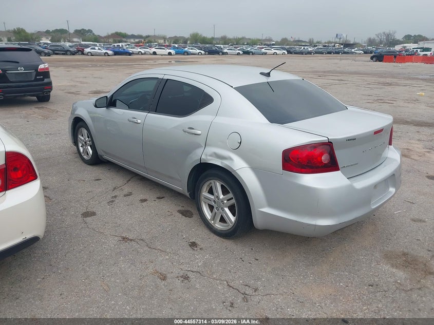 Vin: 1c3cdzcb6cn192863, lot: 45054192, dodge avenger sxt 20123