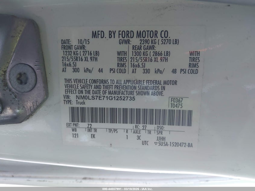 2016 Ford Transit Connect Xl