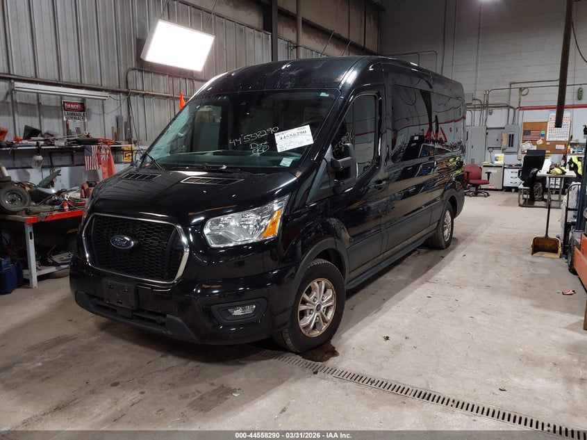 Vin: 1fbax2cg2mka65595, lot: 45055168, ford transit-350 passenger van xl/xlt 20212