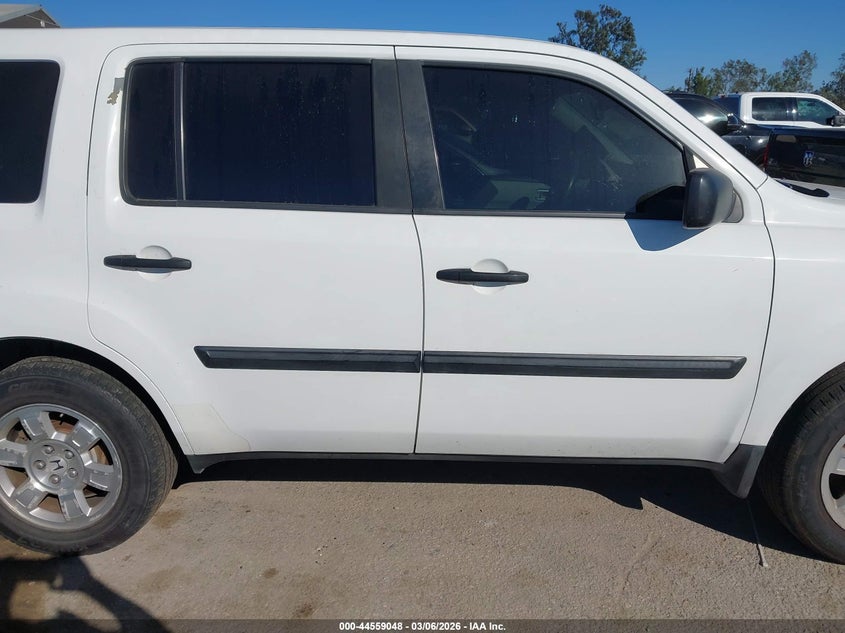 2013 Honda Pilot Lx VIN: 5FNYF3H2XDB018411 Lot: 44559048