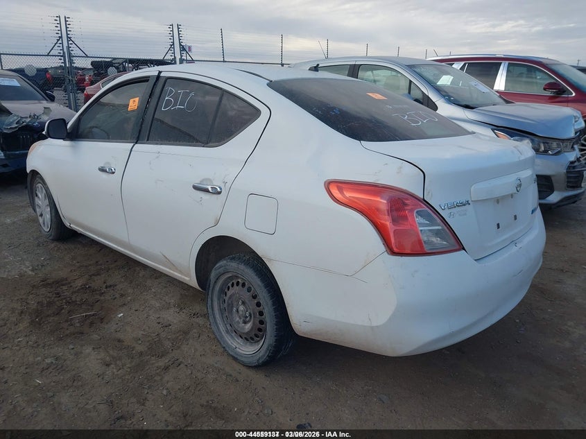 2012 Nissan Versa 1.6 1.6 Sv white Lot 111044559137 Vin 3N1CN7AP2CL878204
