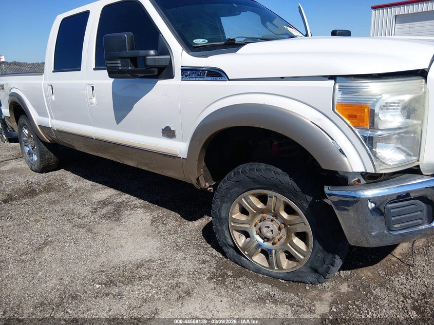 2012 Ford F250 6.7 F-250 King Ranch/Lariat/Xl/Xlt white Lot 111044559139 Vin 1FT7W2BT1CEB91970