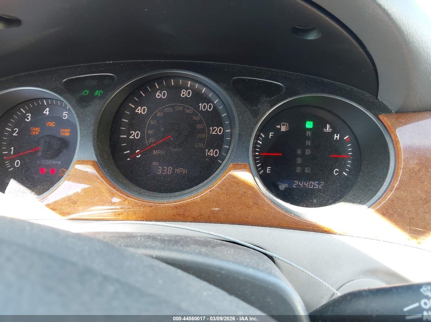 2005 Lexus Es 330 VIN: JTHBA30G255083945 Lot: 44560017