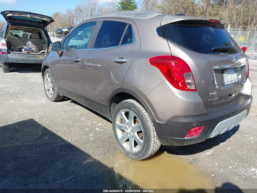 Vin: kl4cjdsb3eb782851, lot: 45057347, buick encore premium 20143