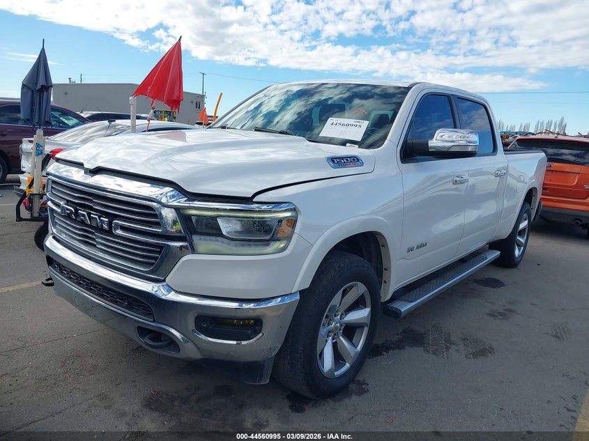 Vin: 1c6srfrm1ln239496, lot: 45057873, ram 1500 laramie  4x4 6'4 box 20202