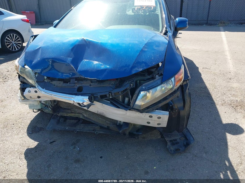2012 Honda Civic 1.8 Lx blue Lot 111044561789 Vin 19XFB2F55CE031730