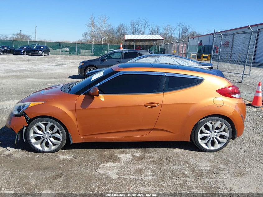2012 Hyundai Veloster Base W/Black VIN: KMHTC6AD6CU052167 Lot: 44562693