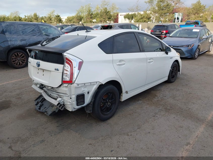 2012 Toyota Prius 1.8 Three white Lot 111044562904 Vin JTDKN3DUXC1545663