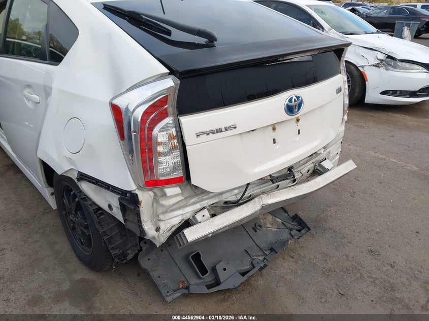 2012 Toyota Prius 1.8 Three white Lot 111044562904 Vin JTDKN3DUXC1545663