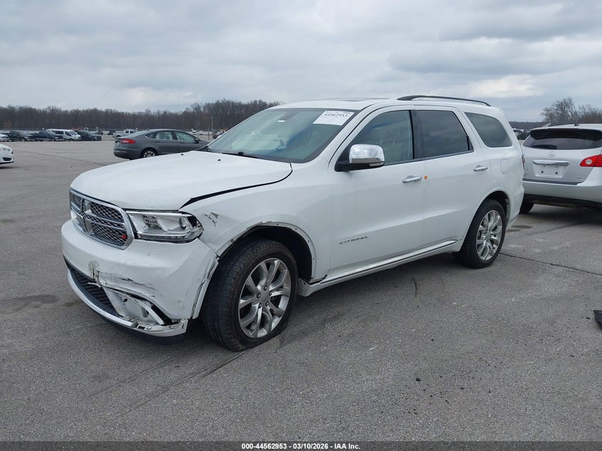 Vin: 1c4rdjeg1gc315602, lot: 45059831, dodge durango citadel 20162